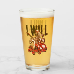 Gitaarspeler Muzikant Ik Zal Je Raken Bier Glas