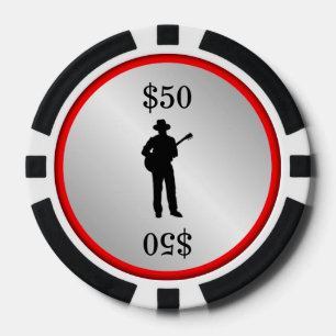 gitaarspeler pokerchips