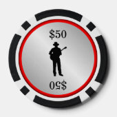 gitaarspeler pokerchips (Achterkant)