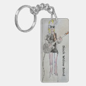 Gitaarspeler Sleutelhanger (Voorkant Links)