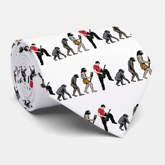 gitaarspeler stropdas (Opgerold)