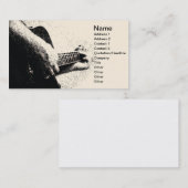 gitaarspeler visitekaartje (Voorkant / Achterkant)