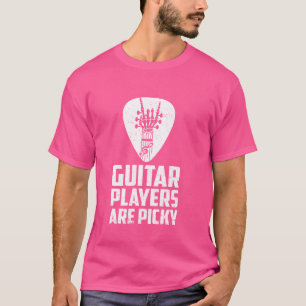 Gitaarspelers zijn kieskeurig grappig Skeleton Han T-shirt