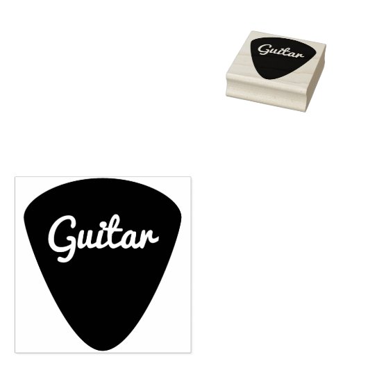 gitaarstempel rubberstempel (Gestempeld)