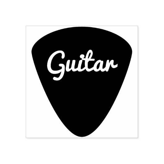 gitaarstempel rubberstempel (Afrduk)