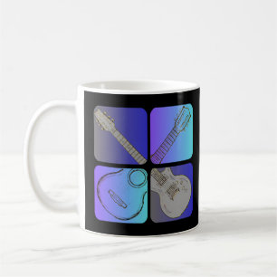Gitaarstijl Cool Musician design Koffiemok