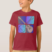 Gitaarstijl Cool Musician design T-shirt (Voorkant)