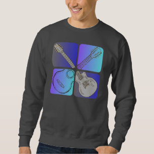 Gitaarstijl Cool Musician design Trui