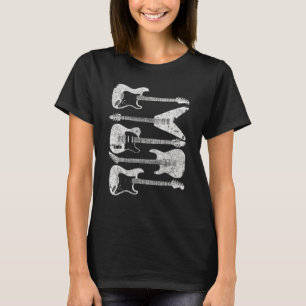 gitaarstijl voor gitarist t-shirt