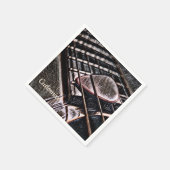 gitaarstrengen in luiers van leder servet (Hoek)