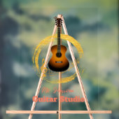 Gitaarstudio Elegant Transparant Acryl Teken Bord (Neutraal)