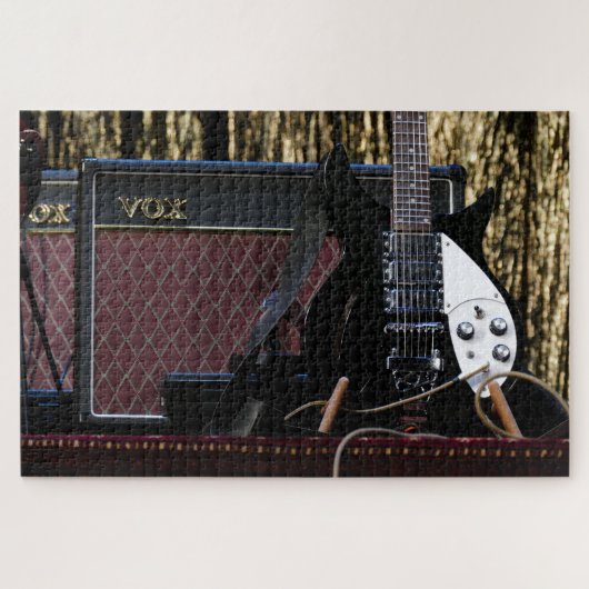 gitaaruitrustingspuzzel legpuzzel (Horizontaal)