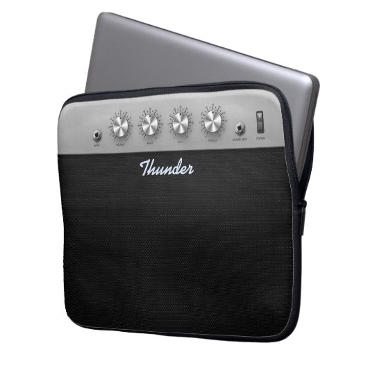 Gitaarversterker Laptop Sleeve (Voorkant Links)