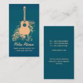 gitaarvisitekaartje visitekaartje (Voorkant / Achterkant)