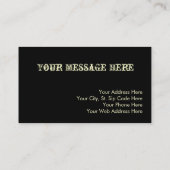 gitaarVisitekaartjes Visitekaartje (Achterkant)