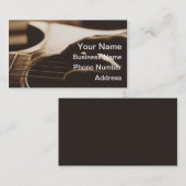 gitaarVisitekaartjes Visitekaartje (Voorkant / Achterkant)