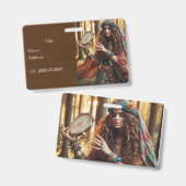 Gitana Badge (Voor- en achterkant)