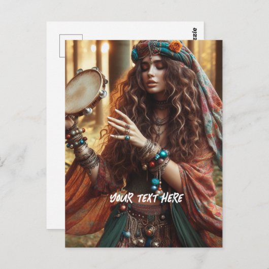 Gitana Briefkaart (Voorkant / Achterkant)