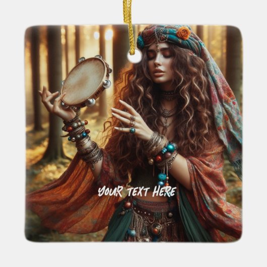 Gitana Keramisch Ornament (Voorkant)