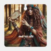 Gitana Metalen Ornament (Voorkant)