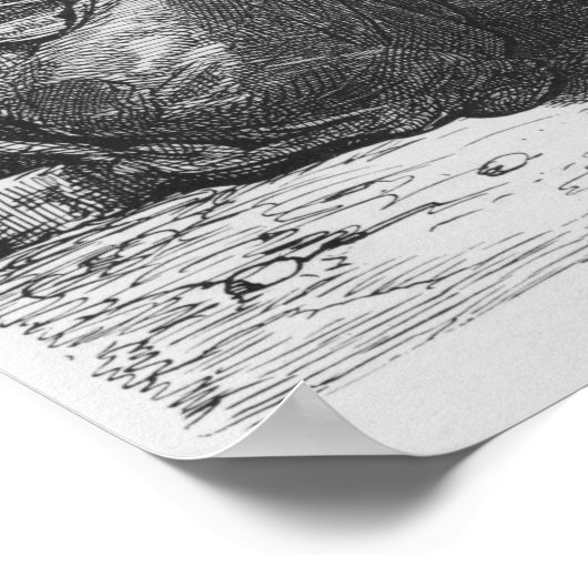 Gitana van Granada danst de zorongo Poster (Hoek)