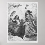 Gitana van Granada danst de zorongo Poster (Voorkant)