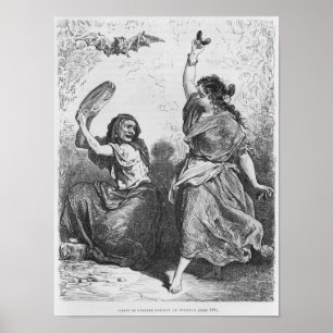 Gitana van Granada danst de zorongo Poster