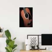 Gitardruk met grenzen poster (Thuiskantoor)