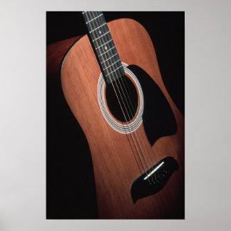 Gitardruk met grenzen poster