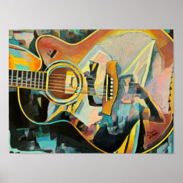 Gitardruk Poster