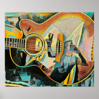 Gitardruk Poster