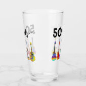 Gitaren 50e Verjaardag 50 Rock and Roll Glas (Links)