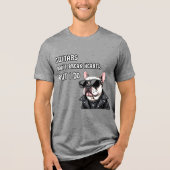 Gitaren breken geen harten, maar ik wel Tri-Blend shirt (Voorkant)