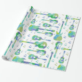 gitaren cadeaupapier (Uitgerold)