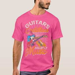 Gitaren Cadillacs Hillbilly Music - Countrysongs  T-shirt