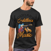 Gitaren Cadillacs Hillbilly Music - Tekst en Zoon T-shirt (Voorkant)