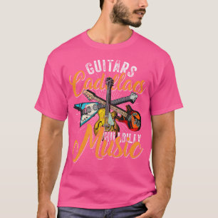 Gitaren Cadillacs Hillbilly-muziek - Countrysongs T-shirt