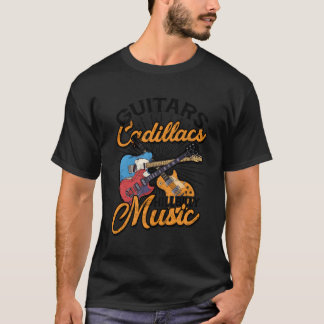 Gitaren Cadillacs Hillbilly Muziek Songtekst en mu T-shirt
