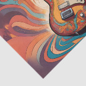 Gitaren Decoupage Tissuepapier met groove (Detail)