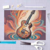 Gitaren Decoupage Tissuepapier met groove (Craft)