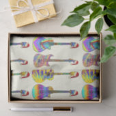 Gitaren Dragen Santa hoeden Kleurrijk Patroon Tissuepapier (Geschenk)