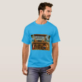 Gitaren en microbrouwsels bij de strandbar t-shirt (Voorkant volledig)