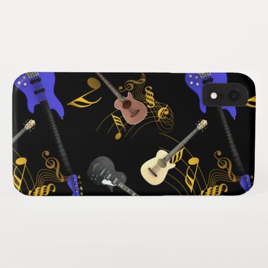 gitaren en muziek Case-Mate iPhone case (Achterkant (horizontaal))