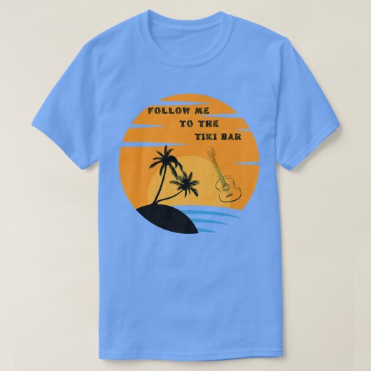 gitaren en Tiki Bars600 T-shirt (Design voorkant)