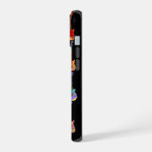 Gitaren Funky Psychedelische Pop Art Patroon Voeg iPhone 15 Case (Linkerkant)