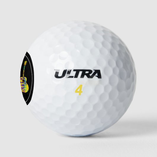 gitaren gepersonaliseerd golfballen (Logo)