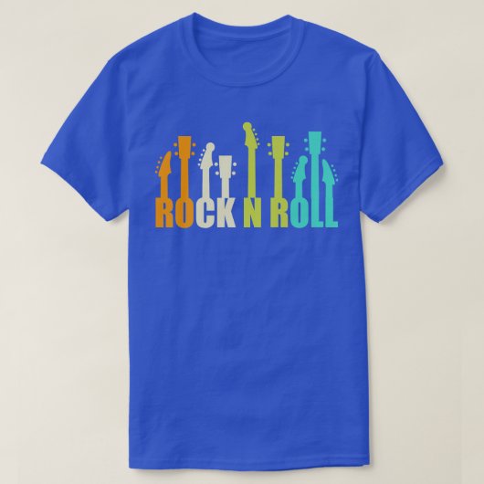  gitaren gezegde Rock- en Roll Rock-muziek Gu T-shirt (Design voorkant)