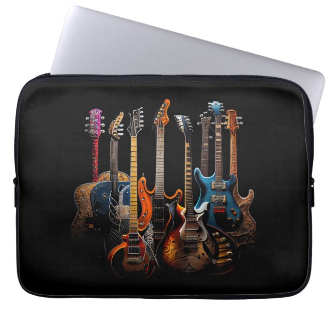 Gitaren gitaristen cadeau laptop sleeve (Voorkant)