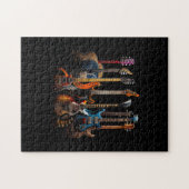 Gitaren gitaristen cadeau legpuzzel (Horizontaal)