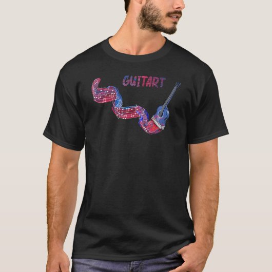 Gitaren Guitart T-shirt (Voorkant)